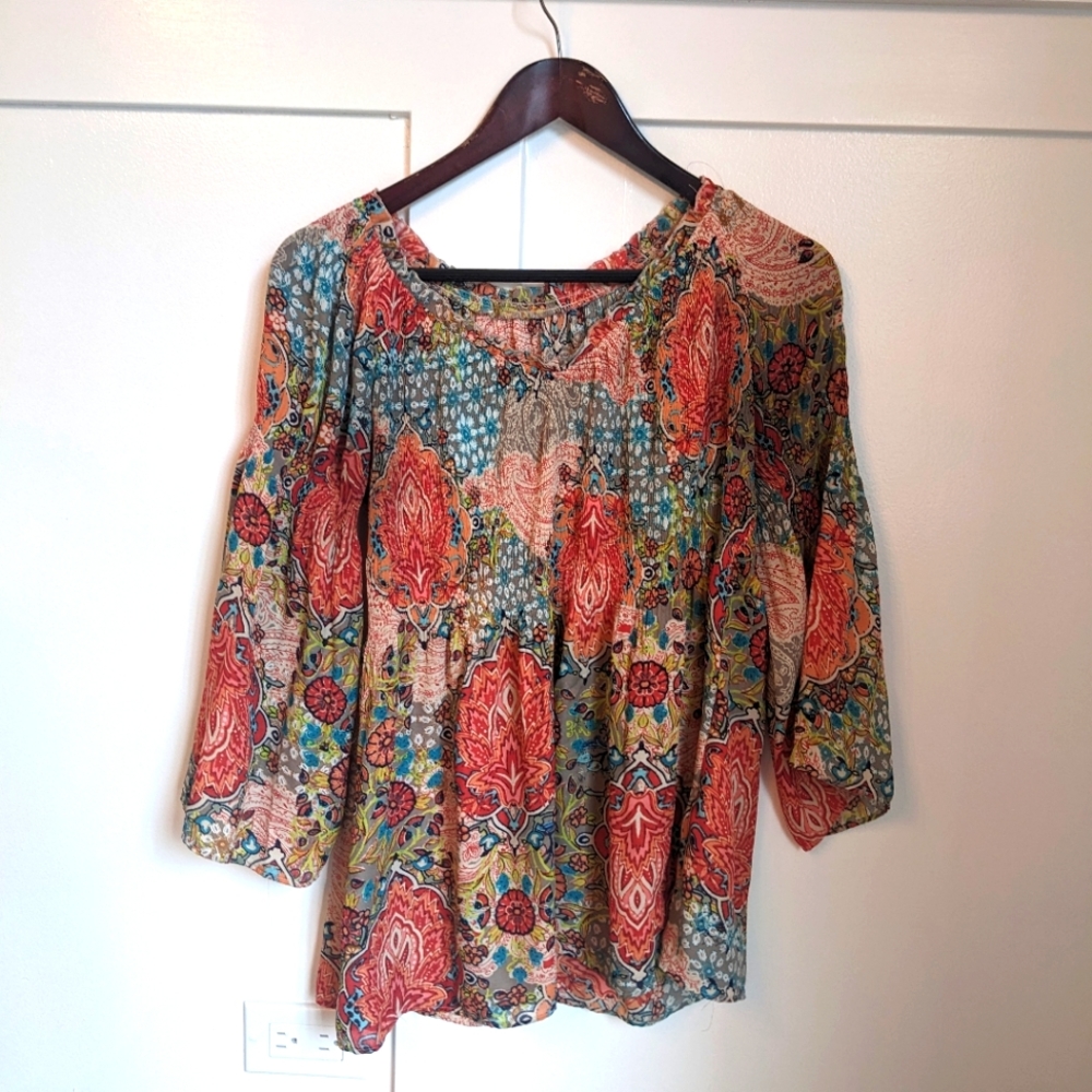 Boho flowy top